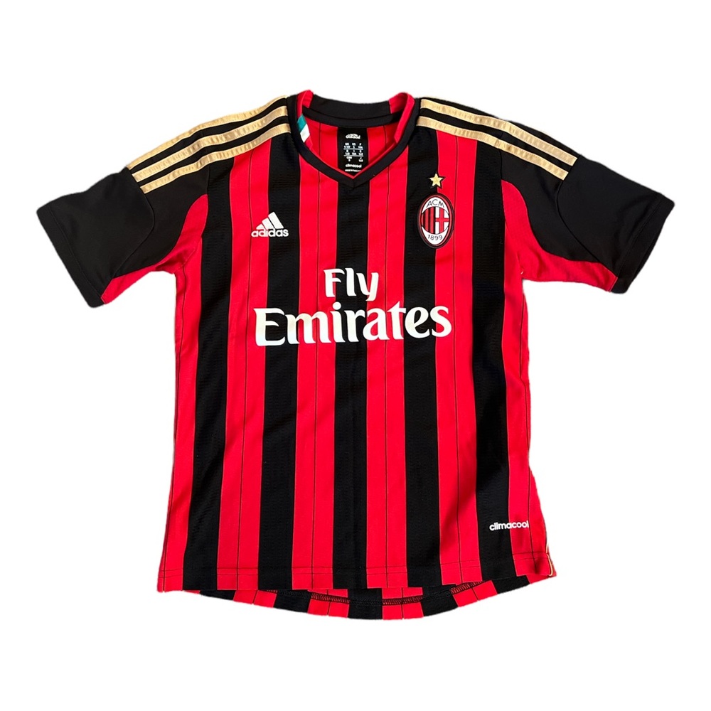 Adidas ACMilan Fly Emirates Jersey Black & Red